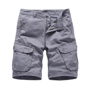 Pantalones cortos informales de algodón personalizables para hombre para el verano, cómodos y elegantes con cordones de patrón sólido - Product Image 4
