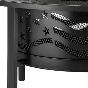 <b>Pizza</b> <b>Oven</b> BBQ Grill Outdoor Kitchen Portable Modern Metal Steel Wood Burning Fire Pit Powder Coated Finish <b>for</b> <b>Garden</b> - Product Image 4