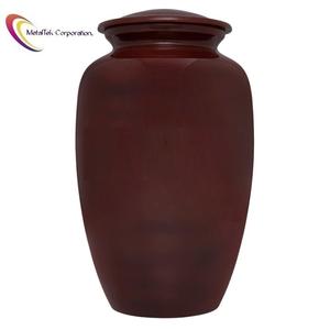 โกศใส่เถ้ากระดูกสีน้ำตาลสำหรับใส่เถ้ากระดูกของผู้ใหญ่สไตล์อเมริกันปรับสีได้ตามต้องการของตกแต่งด้วยโลหะแข็งที่เก็บขี้เถ้า - Product Image 6