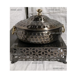 Plato de frotamiento de tamaño personalizado de diseño maravilloso en plato de frotamiento martillado de cobre con soporte de Metal para uso en fiestas - Product Image 3