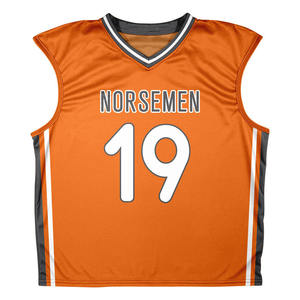 Jersey sin mangas de Lacrosse sublimado OEM hecho con tela de poliéster 100% Jerseys de práctica personalizados con nombre y número Precio bajo - Product Image 4
