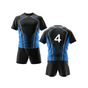 Ensemble respirant de maillot de rugby de fitness pour hommes personnalisé avec t-shirt sublimé au design cool pour vêtements de football de rugby - Product Image 4