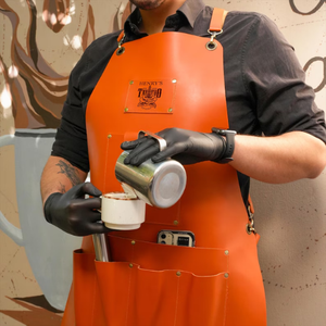 Tablier en cuir véritable personnalisé avec logo personnalisé Cadeau d'affaires d'artiste tatoueur avec poches Nom personnalisable pour elle - Product Image 5