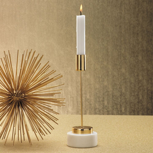 เชิงเทียนโลหะทรงยาวที่วางเทียนเหล็กตาข่ายสีดำเคลือบด้วยผงสีเชิงเทียนคอนกรีตมีสไตล์ที่ไม่ซ้ำใคร - Product Image 6