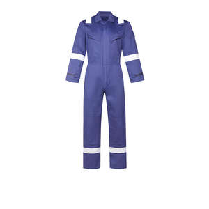 Ensembles complets 2 en 1 de vêtements de travail ignifuges uniformes pour hommes vestes et pantalons à bretelles personnalisés en usine costumes de travail pour hommes - Product Image 2
