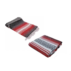 Auténtica mezcla acrílica de algodón tejida a mano cereza Falsa manta de fábrica personalizada manta cómoda - Product Image 3