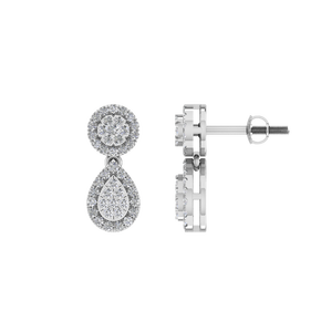 Lab Grown Diamond <b>Stud</b> <b>Earring</b> 14K Solid Gold Vintage Brilliant Cut <b>Fine</b> Jewelry for Women's Party OEM ODM Customizable IGI - Product Image 4