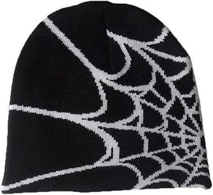 Bonnet tricoté unisexe chaud d'hiver Nouveau dessin animé araignée brodé Bonnets en laine douce Skullies Bonnets Cadeaux pour garçons - Product Image 4