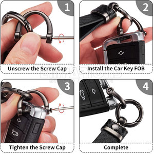 <b>Custom</b> Logo Personalized Leather <b>Keychain</b> Handmade <b>Keychain</b> Vintage Leather <b>Keychain</b> - Product Image 2