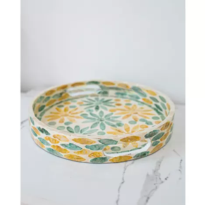 Plateaux rectangulaires artisanaux de luxe en nacre, magnifiques plateaux de Table, plateau de service haut de gamme - Product Image 6