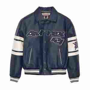 Ropa de otoño, chaqueta informal de cuero genuino de alta calidad para hombre, logotipo bordado personalizado, diseñador, chaquetas puras de talla grande para hombre - Product Image 1