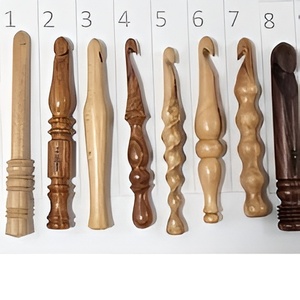 ชุดตะขอถักโครเชต์ไม้ชีแฮมที่ทันสมัยตะขอ13ชิ้นชุดตะขอโครเชต์ตามหลักสรีรศาสตร์สำหรับถักและถัก - Product Image 2