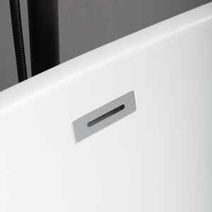 CLARISSA Vasca da Bagno Centrale in Acrilico Bianco, Prodotto Premium - Product Image 6