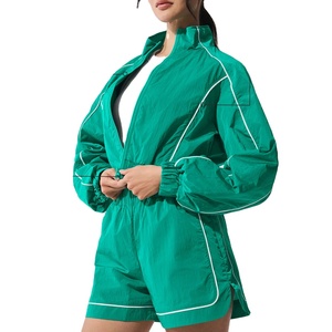 Custom Baggy Windbreaker Tracksuits Female <b>Lightweight</b> Motivate Full Zip Track <b>Jacket</b> Tracksuit for <b>Women</b> 2026 - Product Image 2
