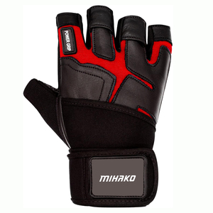 Guantes de entrenamiento de gimnasio de cuero antideslizantes personalizados Soporte de fitness para ejercicio de levantamiento de pesas - Product Image 5