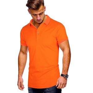 Camiseta de manga corta de PANA con patrón sólido personalizado para hombre, transpirable, de secado rápido, informal, estilo callejero para camisetas de polo - Product Image 5