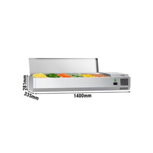 Unidad de Preparación Refrigerada para Mostrador ECO - 1400x335mm - 6x GN 1/4 - Product Image 2