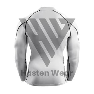 Camiseta de Compresión Rash Guard de Manga Larga para Hombre, de la Mejor Calidad, con Logotipo Personalizable, para MMA - Product Image 2