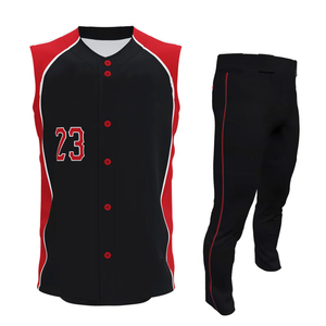 Uniforme de baseball de numéro d'équipe personnalisé de haute qualité vêtements en polyester respirant à séchage rapide pour adultes vêtements de softball grande taille - Product Image 1