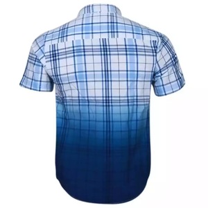 เสื้อเชิ๊ตผ้าฝ้าย100% ลายขวางของผู้ชายเสื้อเชิ๊ตผ้าป๊อปลินต่อต้านริ้วรอยใหม่ล่าสุดจากบังคลาเทศ - Product Image 5