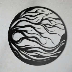 Grand art mural en fer au design unique personnalisable pour les projets résidentiels, commerciaux et hôteliers pour le prix de vente à l'exportation - Product Image 1