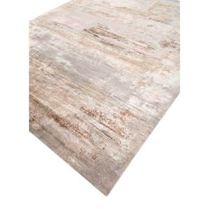 Alfombra de Lana y Seda de Bambú Anudada a Mano en Rosa y Morado de Kavi, Teoría del Caos-Decoración Abstracta para el Hogar Esk-356 - Product Image 2