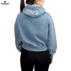 เสื้อฮู้ดผู้หญิงแขนยาวแบบถักมีฮู้ดสำหรับผู้หญิงเสื้อฮู้ดซักกรดระบายอากาศได้ป้องกันรอยยับสำหรับฤดูหนาวล่าสุด - Product Image 3