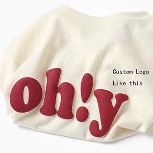 T-Shirt Homme en Coton Biologique 100% Logo Embossé Personnalisé Impression 3D Embossage Graphique Personnalisable T-Shirt - Product Image 2