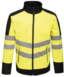 Veste Softshell Haute Visibilité Personnalisée EN ISO 20471, Veste de Travail Réfléchissante pour la Sécurité, Vêtements de Sécurité pour la Construction, Meilleure Vente - Product Image 1