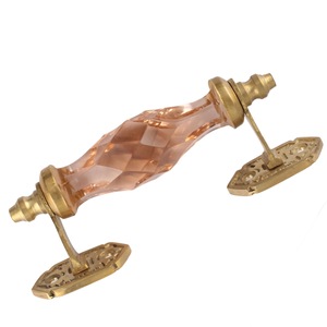 Accesorios de Hardware de latón de cristal Rosa moderno, tirador de decoración del hogar para puerta, armario, cajón, baño, cocina, dormitorio - Product Image 1