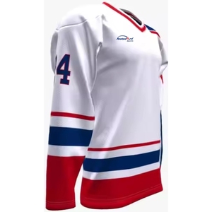 Ropa deportiva Jersey de hockey sobre hielo personalizado de alta calidad Jersey de hockey sobre hielo multicolor más vendido con logotipo y tamaño personalizados - Product Image 3