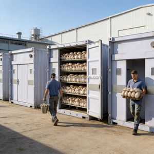 Serre intelligente pour la culture des champignons, équipement d'élevage de champignons à climat contrôlé, solution agricole commerciale - Product Image 1