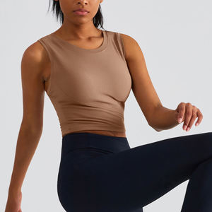 Camiseta sin Mangas Premium Transpirable para Mujer, Precio al por Mayor, Personalizada por Sublimación, Acanalada, 92% Algodón, 8% Elastano - Product Image 2