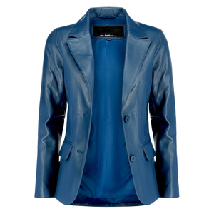 Chaqueta de cuero TESSUTO para mujer, chaqueta de cuero de piel de cordero auténtica a la moda para mujer, chaqueta de cuero de vaca auténtica para mujer - Product Image 2