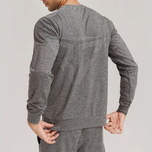 ชุดสูทกันเหงื่อของผู้ชายวัสดุดีที่สุดชุดเสื้อผ้าฝ้าย100% น้ำหนักเบาระบายอากาศได้ดีแห้งเร็วไซส์ใหญ่พิเศษสำหรับฤดูหนาว - Product Image 6