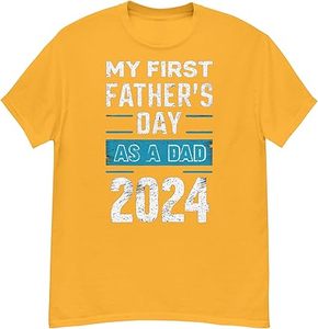 Celebra la camiseta de mi primer día del padre como papá-Perfecto para los nuevos papás 2024-Moda del Día del Padre de tendencia - Product Image 3
