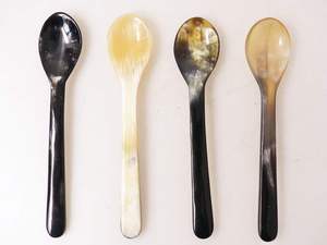 SPOON QUALITY POLISHED WHITE HORN SPOON for Home and Restaurant Kitchen Use Best Quality Handicraft Animal Style Bowl <b>on</b> Sale - Product Image 5