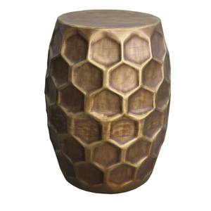 Mesa de Muebles clásicos, uso decorativo para el hogar, Hotel, sala de estar, mesa de Metal con acabado dorado, mesa de muebles con estilo de forma redonda - Product Image 5