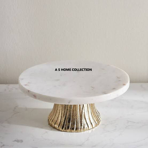 Diseño decorativo de flores doradas Soportes de pastel de metal para fiesta Postre Mesa Exhibición Soportes de pastel para bodas - Product Image 4