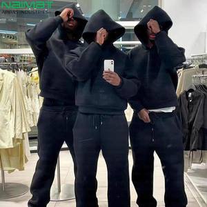 Chándal de Invierno Personalizado Ecológico 100% Algodón para Hombre, Estilo Casual, Impresión de Letras, Unisex, Talla Grande, Felpa, Fábrica de Pakistán - Product Image 6