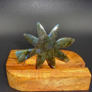 Venta al por mayor de cristales curativos naturales de cuarzo labradorita Feng Shui árbol de piedras preciosas artesanías estatua decoración de cristal atrapasoles - Product Image 6