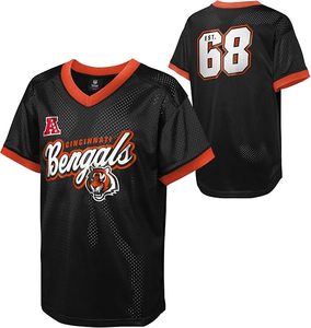 Camiseta Deportiva Ligera de Poliéster con Malla Naranja de los Denver Broncos, Manga Corta, Bordado Personalizado, Thopson International - Product Image 5