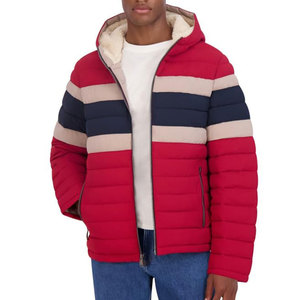 Doudounes d'hiver pour hommes de grande taille pour hommes avec fermeture à glissière et fermeture OEM de grande taille vestes rembourrées pour hommes avec logo - Product Image 2