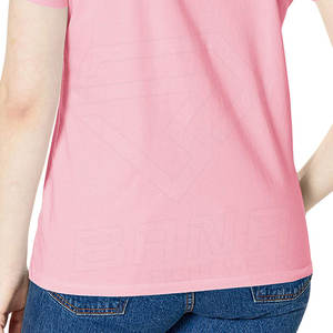 เสื้อยืดคอกลมผู้หญิง ผ้าโพลีเอสเตอร์คอตตอนคุณภาพพรีเมียม แขนสั้นใส่สบายสำหรับฤดูร้อน น้ำหนัก 220 กรัม แห้งเร็ว ระบายอากาศดี เป็นมิตรต่อสิ่งแวดล้อม ทรงยาว - Product Image 5