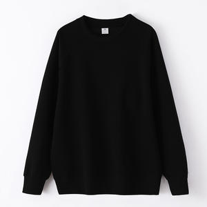 Nouveau sweat-shirt décontracté sportif pour homme, poids lourd, couleur unie, pur coton, ample, épaules tombantes, sweat-shirt tendance à col rond pour homme - Product Image 3