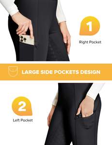 Culottes d'entraînement pantalons avec cheval pantalons d'équitation à la mode équitation taille haute femmes culottes d'extérieur Jodhpur et culottes - Product Image 3