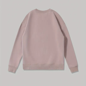 Suéter 100 algodón personalizado pulóver algodón OEM alta calidad Unisex impresión personalizada registro sudadera tela de algodón de gran tamaño - Product Image 3