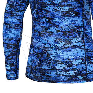 Vente en gros de haute qualité Jiu Jitsu Rash Guard personnalisé à manches longues MMA Compression Rash Guard pour hommes - Product Image 5