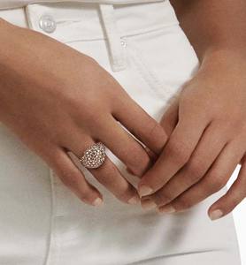 เครื่องประดับชุบโรสโกลด์18K ชุดแหวนตราสัญลักษณ์สำหรับผู้หญิงเครื่องประดับแฟชั่นประดับเพชร - Product Image 4