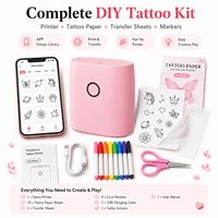 Kit d'impression de tatouages temporaires OEM, imprimante thermique sans encre pour tatouages, pour les fêtes d'enfants, cadeaux, emballage personnalisé, en stock